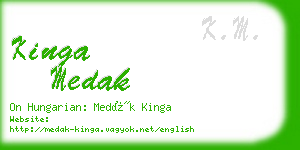 kinga medak business card